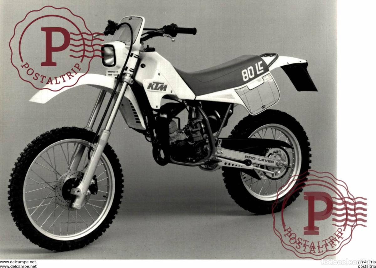 Coches y Motocicletas: KTM 80Lc +- 17cm x 11cm Moto MOTOCROSS MOTORCYCLE Douglas J Jackson archive of motorcycles