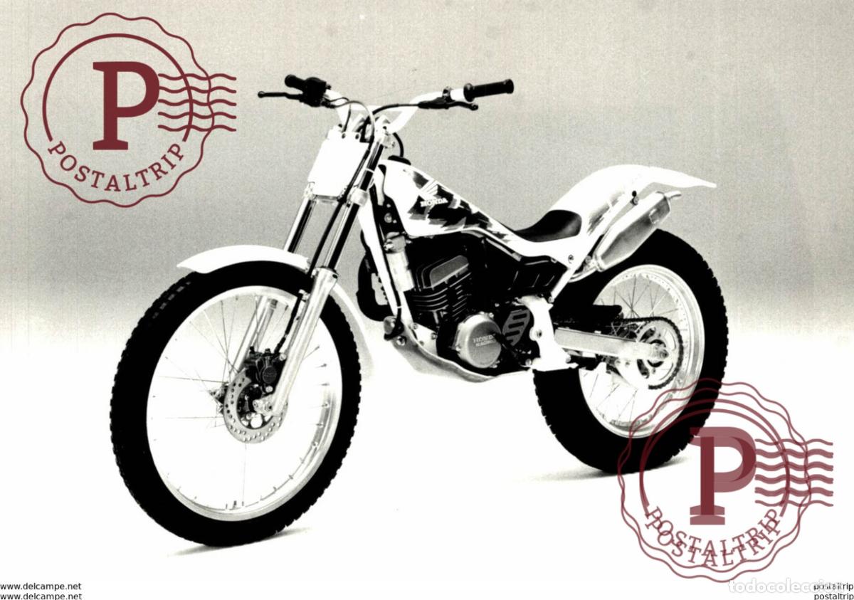 Coches y Motocicletas: HONDA +- 14cm x 9cm Moto MOTOCROSS MOTORCYCLE Douglas J Jackson archive of motorcycles