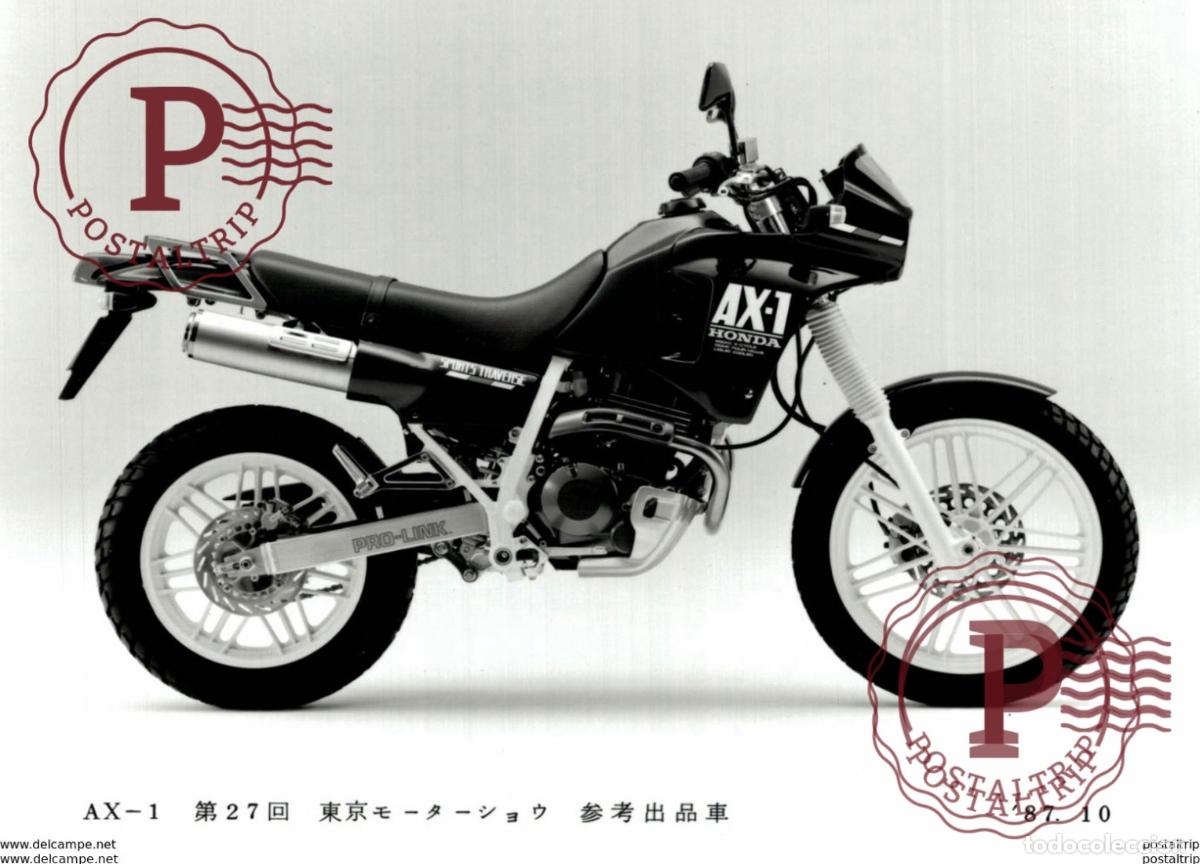 Coches y Motocicletas: HONDA AX-1 +- 14cm x 9cm Moto MOTOCROSS MOTORCYCLE Douglas J Jackson archive of motorcycles