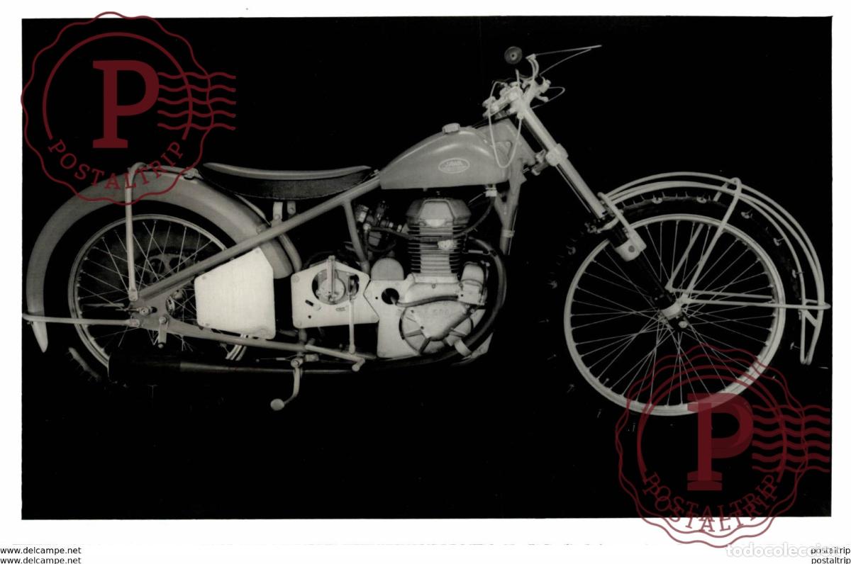 Coches y Motocicletas: JAWA +-16cm x 12cm Moto MOTOCROSS MOTORCYCLE Douglas J Jackson archive of motorcycles
