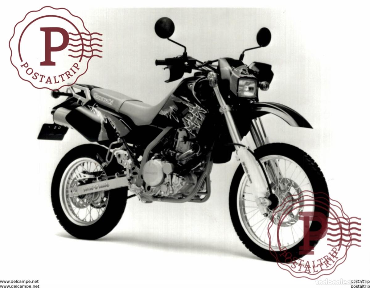 Voitures et Motocyclettes: KAWASAKI +-16cm x 12cm Moto MOTOCROSS MOTORCYCLE Douglas J Jackson archive of motorcycles