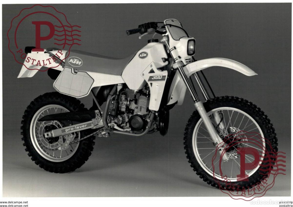 Voitures et Motocyclettes: KTM 300 +-17cm x 12cm Moto MOTOCROSS MOTORCYCLE Douglas J Jackson archive of motorcycles