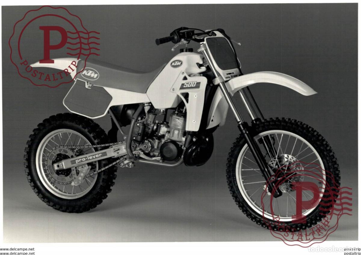 Voitures et Motocyclettes: KTM 500 +-17cm x 12cm Moto MOTOCROSS MOTORCYCLE Douglas J Jackson archive of motorcycles