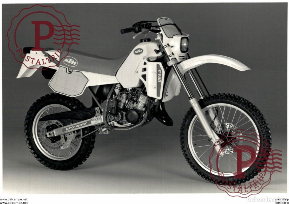 Voitures et Motocyclettes: KTM 125 +-17cm x 12cm Moto MOTOCROSS MOTORCYCLE Douglas J Jackson archive of motorcycles