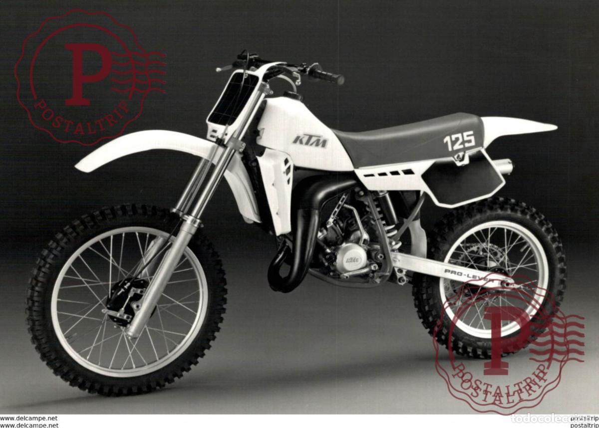 Automobili e Motociclette: KTM 125 +-17cm x 12cm Moto MOTOCROSS MOTORCYCLE Douglas J Jackson archive of motorcycles
