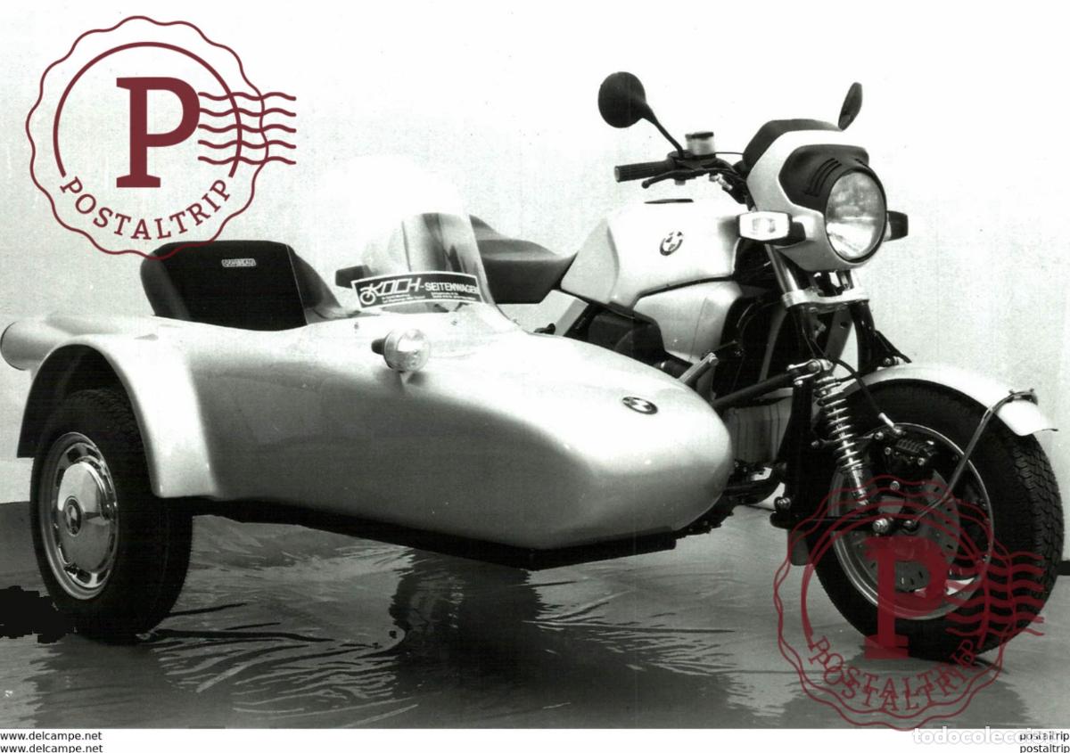 Coches y Motocicletas: BMW KOCH SIDECAR K100 +-17cm x 12cm Moto MOTOCROSS MOTORCYCLE Douglas J Jackson archive of motorcyc