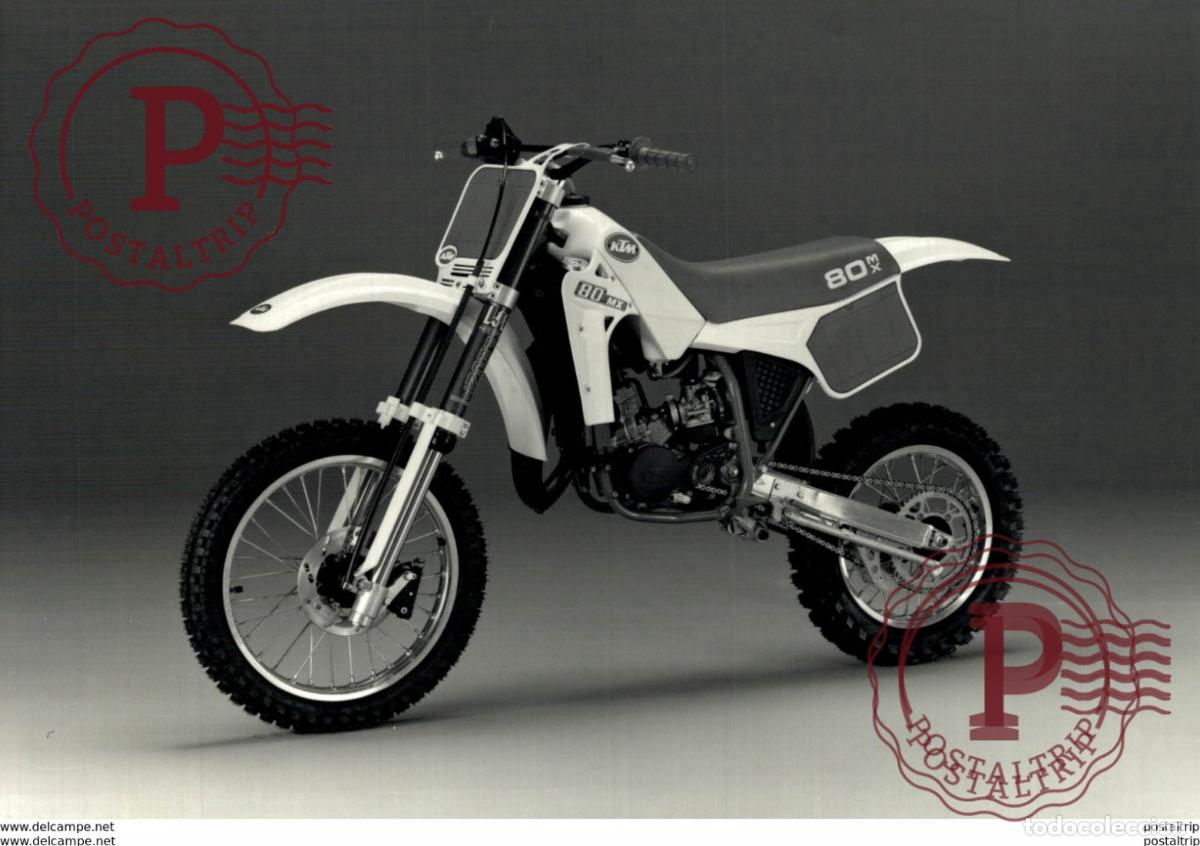 Autos und Motorr&auml;der: KTM 80MX+-17cm x 12cm Moto MOTOCROSS MOTORCYCLE Douglas J Jackson archive of motorcycles
