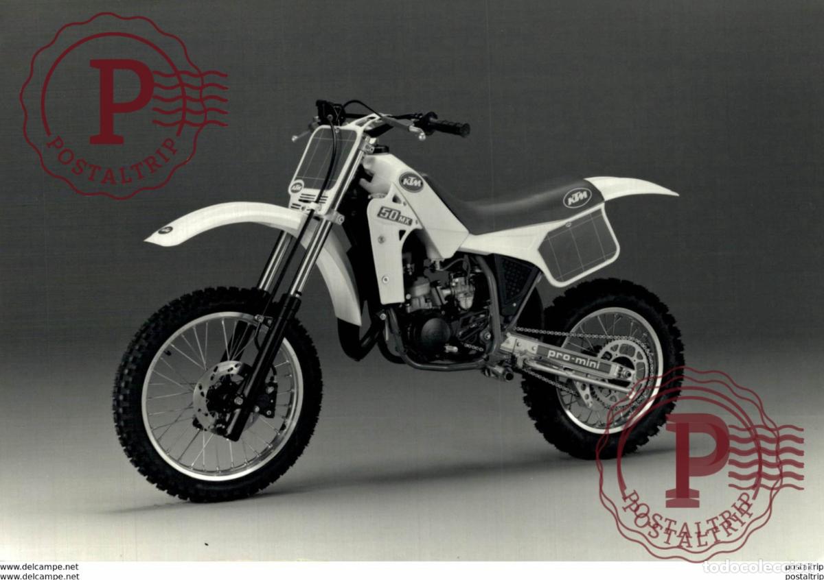 Autos und Motorr&auml;der: KTM 50MX+-17cm x 12cm Moto MOTOCROSS MOTORCYCLE Douglas J Jackson archive of motorcycles