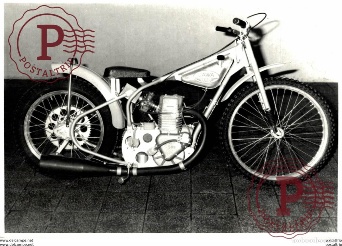 Autos und Motorr&auml;der: JAWA500 +-17cm x 12cm Moto MOTOCROSS MOTORCYCLE Douglas J Jackson archive of motorcycles