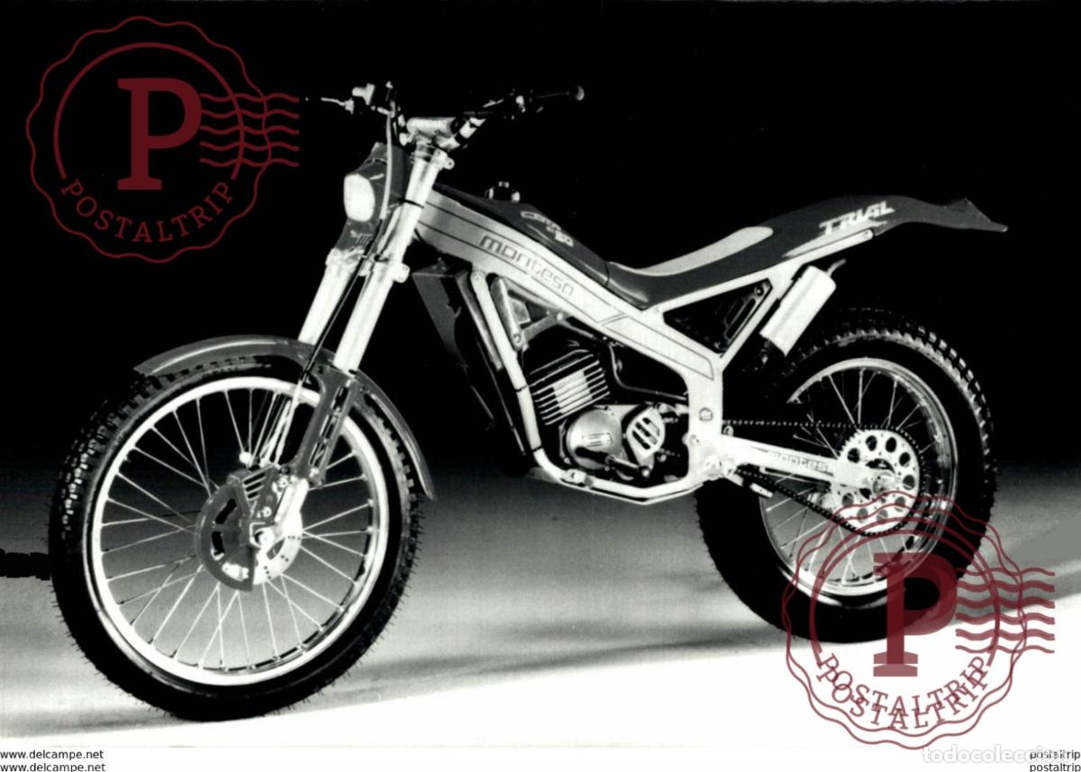 Autos und Motorr&auml;der: MONTESO TRIAL +-13cm x 10cm Moto MOTOCROSS MOTORCYCLE Douglas J Jackson archive of motorcycles