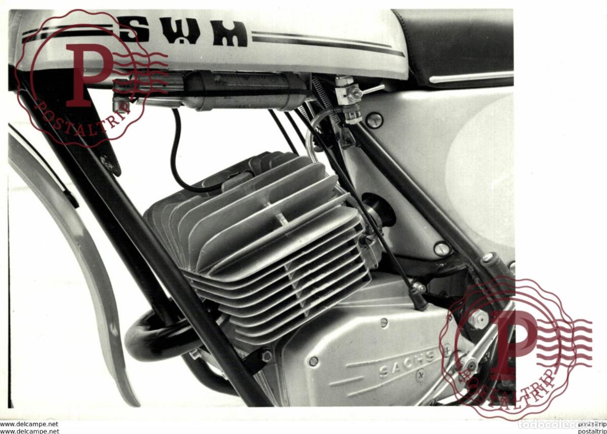 Autos und Motorr&auml;der: SWM+-18cm x 10cm Moto MOTOCROSS MOTORCYCLE Douglas J Jackson archive of motorcycles