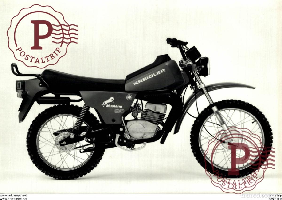 Coches y Motocicletas: KREIDLER MUSTANG 80 +-18cm x 10cm Moto MOTOCROSS MOTORCYCLE Douglas J Jackson archive of motorcycle