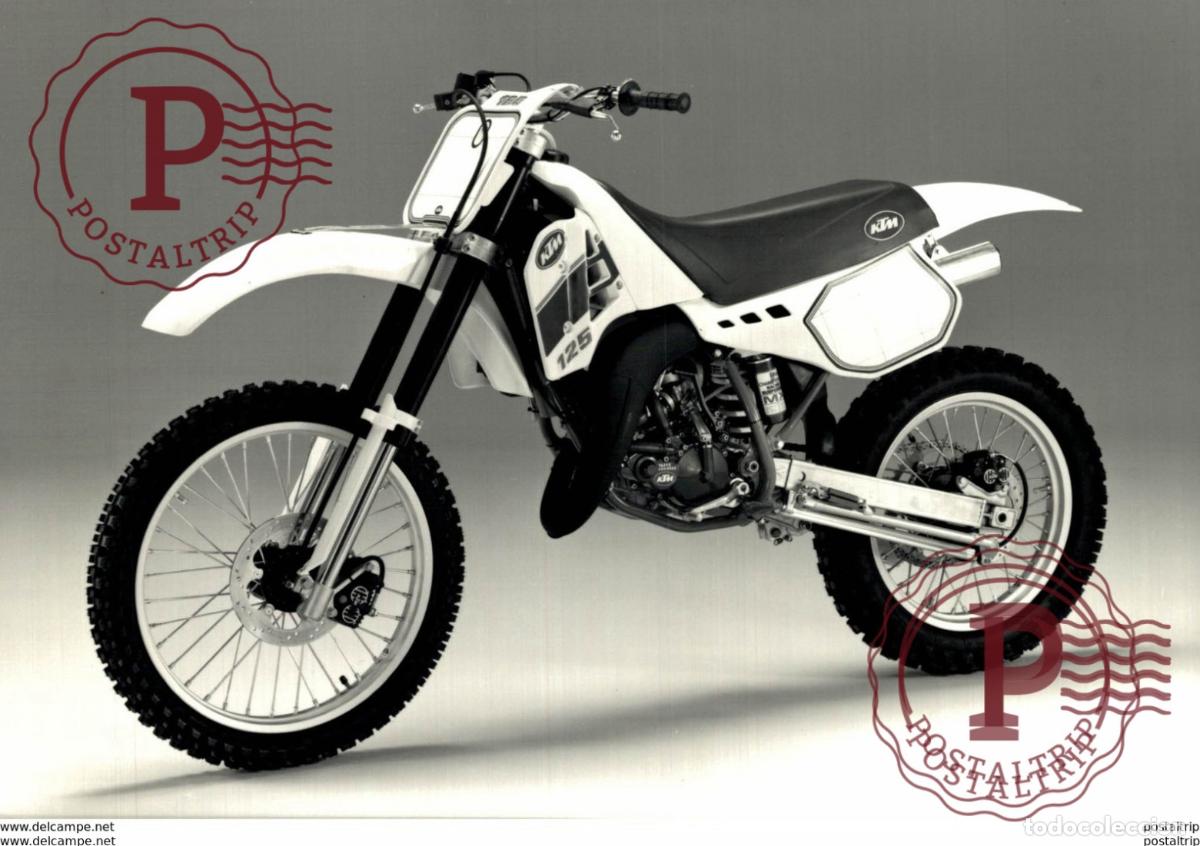 Coches y Motocicletas: KTM 125 +-17cm x 12cm Moto MOTOCROSS MOTORCYCLE Douglas J Jackson archive of motorcycles