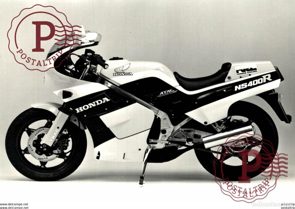 Coches y Motocicletas: HONDA NS400R +-17cm x 12cm Moto MOTOCROSS MOTORCYCLE Douglas J Jackson archive of motorcycles