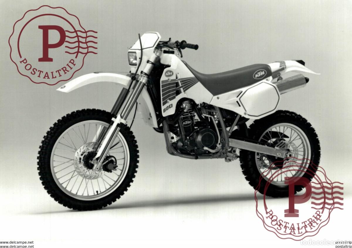 Coches y Motocicletas: KTM 600 +-17cm x 12cm Moto MOTOCROSS MOTORCYCLE Douglas J Jackson archive of motorcycles