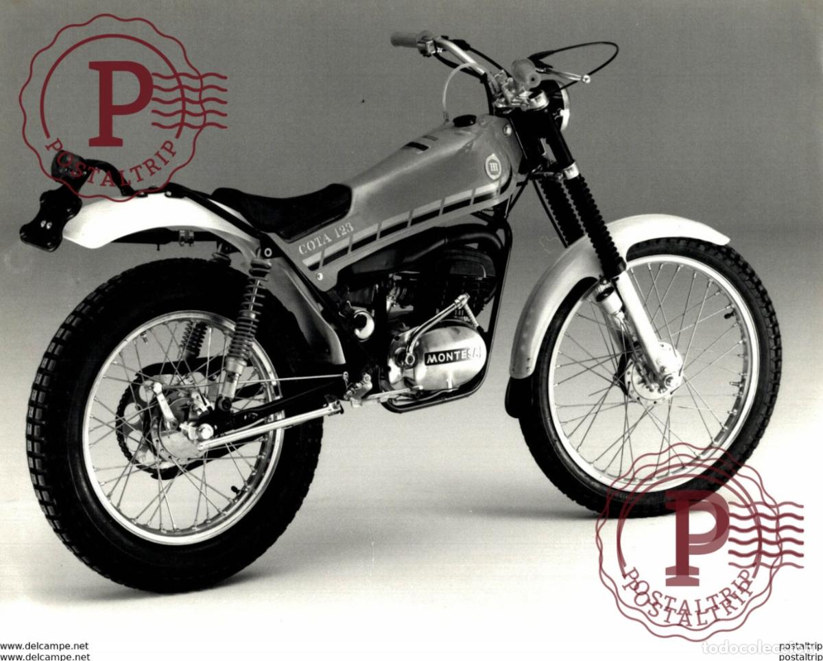 Coches y Motocicletas: COTA 123 +-24cm x 16cm Moto MOTOCROSS MOTORCYCLE Douglas J Jackson archive of motorcycles