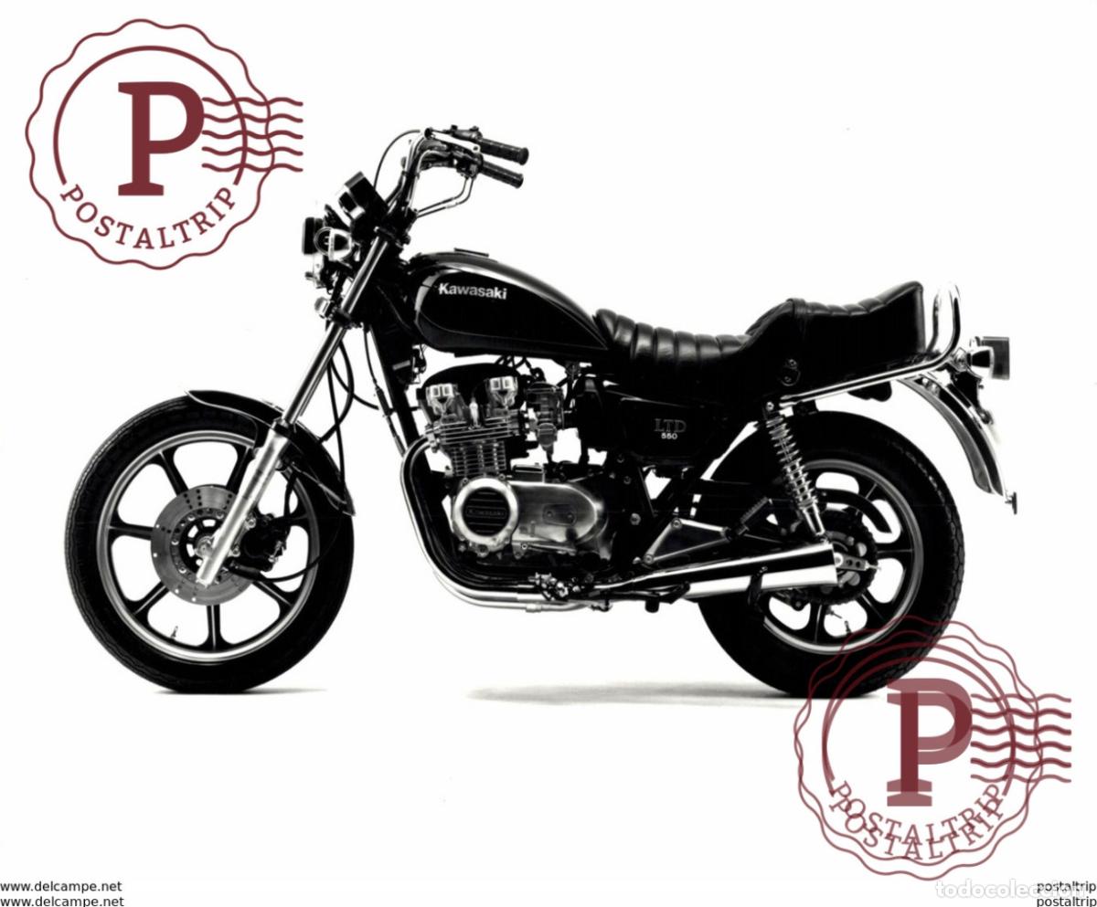 Coches y Motocicletas: KAWASAKI LTD 550 +-20cm x 13cm Moto MOTOCROSS MOTORCYCLE Douglas J Jackson archive of motorcycles