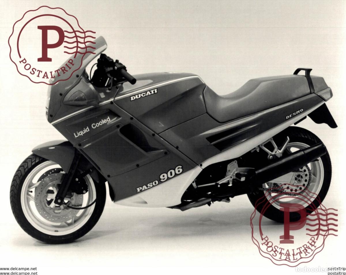 Coches y Motocicletas: DUCATI PASO 906 +-24cm x 17cm Moto MOTOCROSS MOTORCYCLE Douglas J Jackson archive of motorcycles
