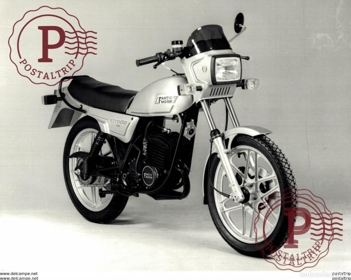 Coches y Motocicletas: FANTIC MOTOR STRADA +-24cm x 17cm Moto MOTOCROSS MOTORCYCLE Douglas J Jackson archive of motorcycle