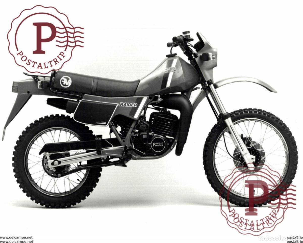Coches y Motocicletas: FANTIC MOTOR RAIDER +-24cm x 17cm Moto MOTOCROSS MOTORCYCLE Douglas J Jackson archive of motorcycle