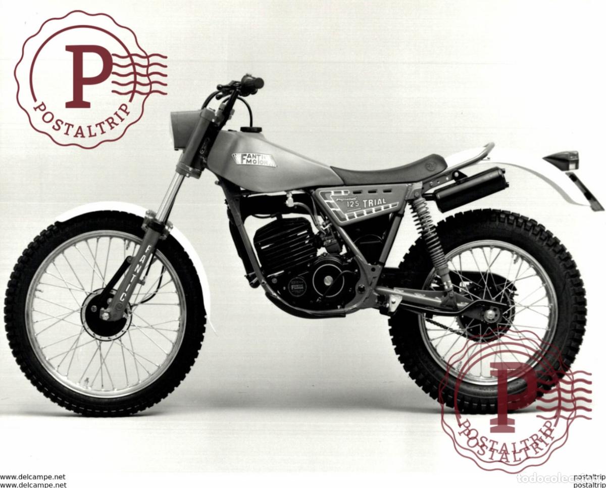Coches y Motocicletas: FANTIC MOTOR TRIAL 125 +-24cm x 17cm Moto MOTOCROSS MOTORCYCLE Douglas J Jackson archive of motorcy