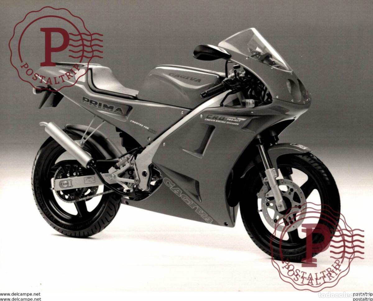 Coches y Motocicletas: CAGIVA PRIMA +-24cm x 17cm Moto MOTOCROSS MOTORCYCLE Douglas J Jackson archive of motorcycles