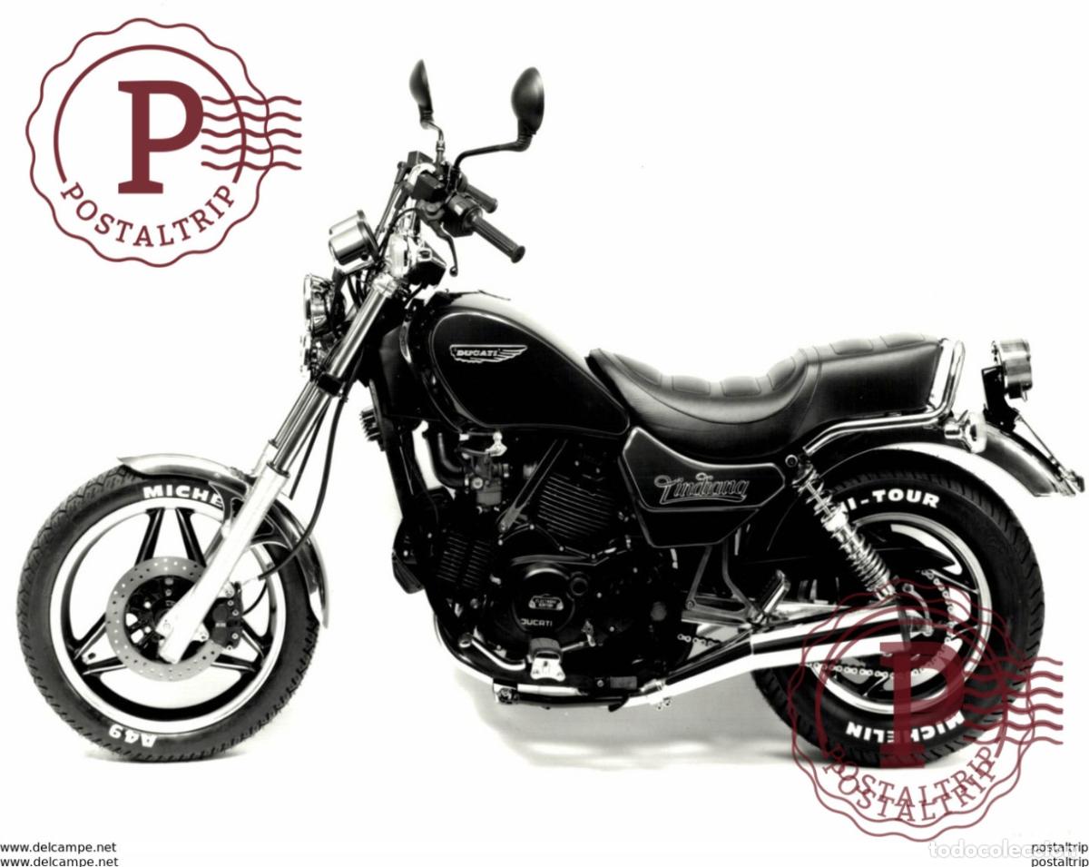 Coches y Motocicletas: DUCATI INDIANA +-24cm x 17cm Moto MOTOCROSS MOTORCYCLE Douglas J Jackson archive of motorcycles