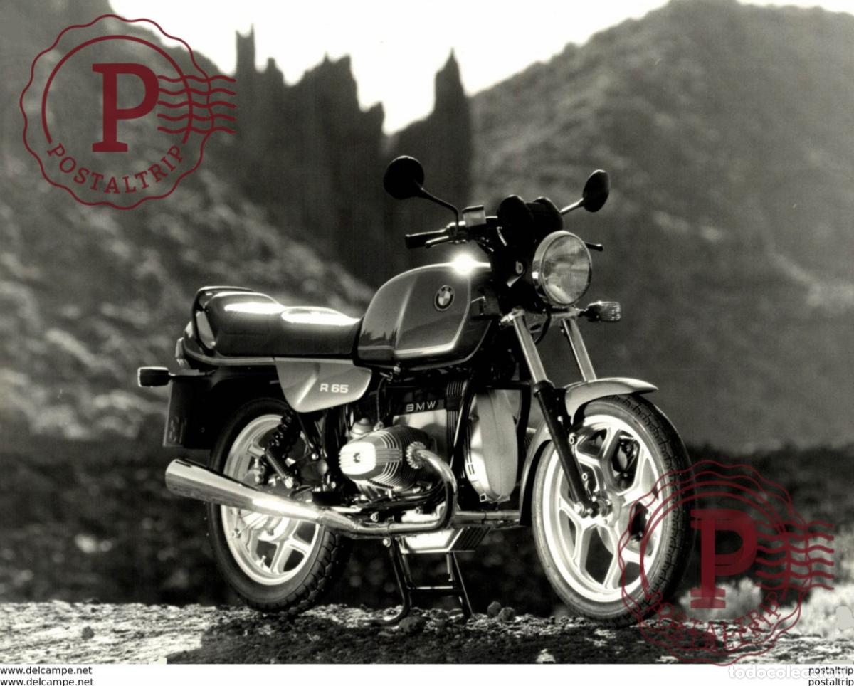 Coches y Motocicletas: BMW R65 +-24cm x 17cm Moto MOTOCROSS MOTORCYCLE Douglas J Jackson archive of motorcycles
