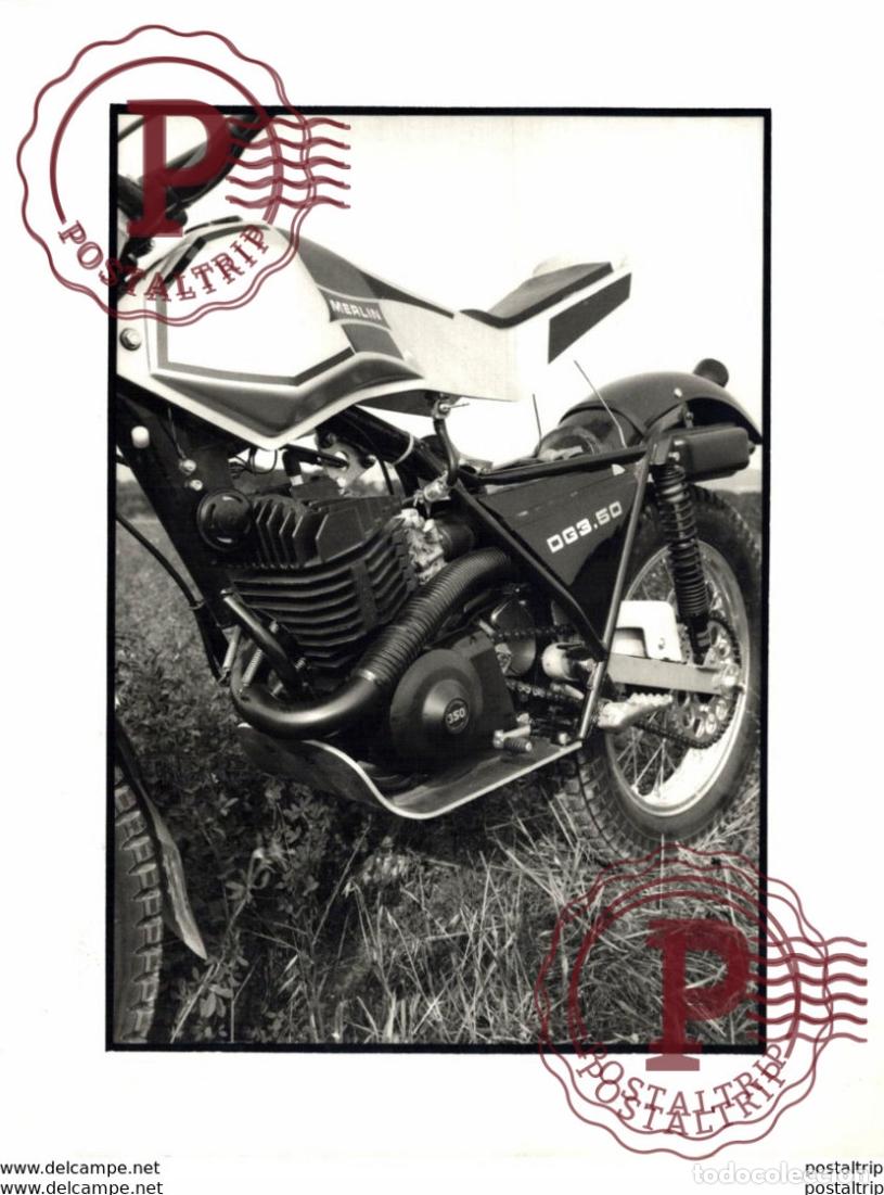 Coches y Motocicletas: MERLIN +-17cm x 23cm Moto MOTOCROSS MOTORCYCLE Douglas J Jackson archive of motorcycles