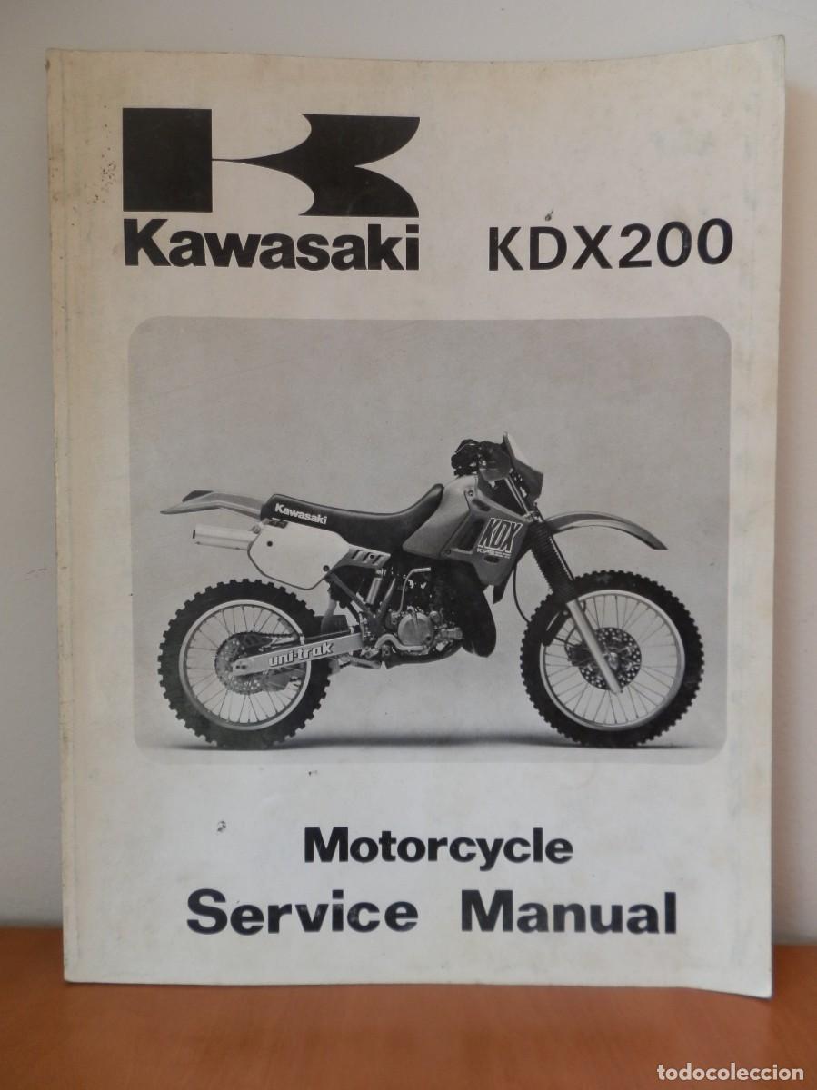 Coches y Motocicletas: Kawasaki KDX200 1989. MANUAL DE TALLER Y DE REPARACI&Oacute;N. EN INGL&Eacute;S.