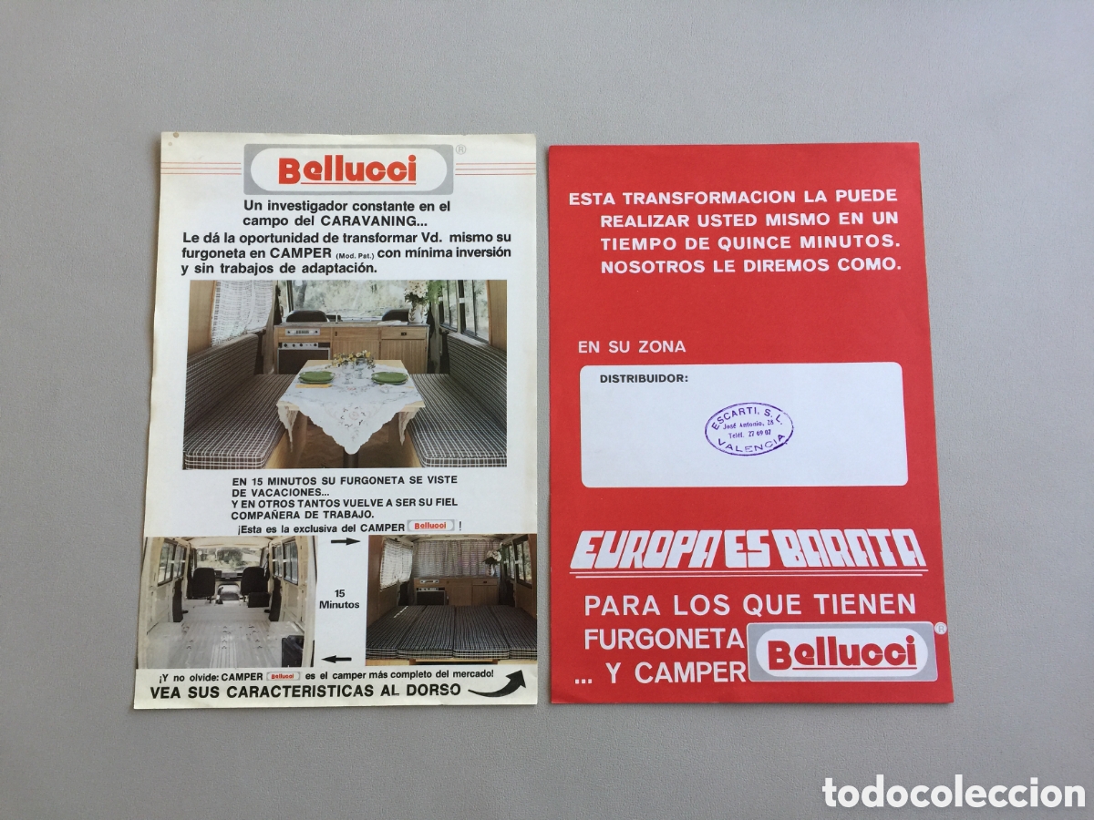 Coches y Motocicletas: Caravanas Caravaning Camper 2 Folletos a&ntilde;os 70.