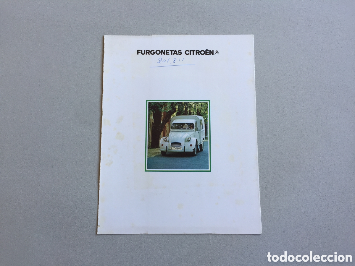 Coches y Motocicletas: CITROEN FURGONETAS CATALOGO PUBLICIDAD FICHA TECNICA ORIGINAL ESPA&Ntilde;A 1975