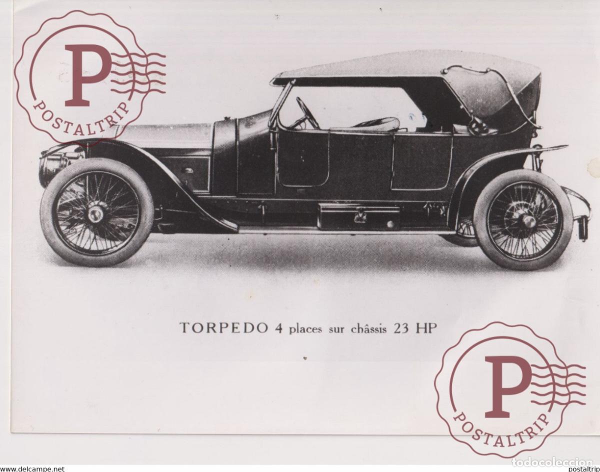 Coches y Motocicletas: VOITURE UNIC TORPEDO 1914 4 PLACES SUR CH&Acirc;SIS 23 HP 24*18CM USA MOTOR CARS COCHES Bryan Goodman C