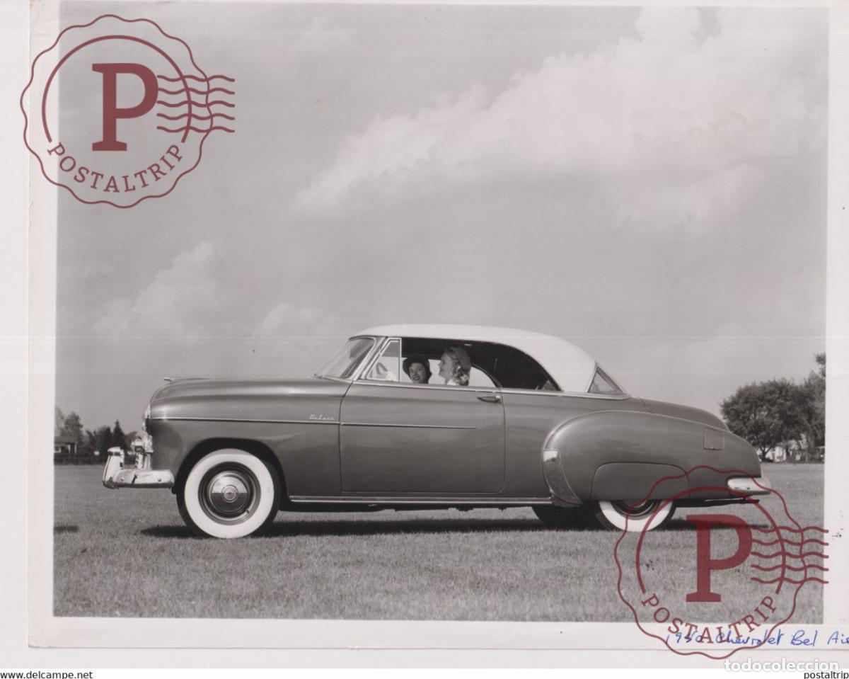 Voitures et Motocyclettes: CHEVROLET BEL AIR 25*20CM VOITURE CAR COCHES Bryan Goodman Collection