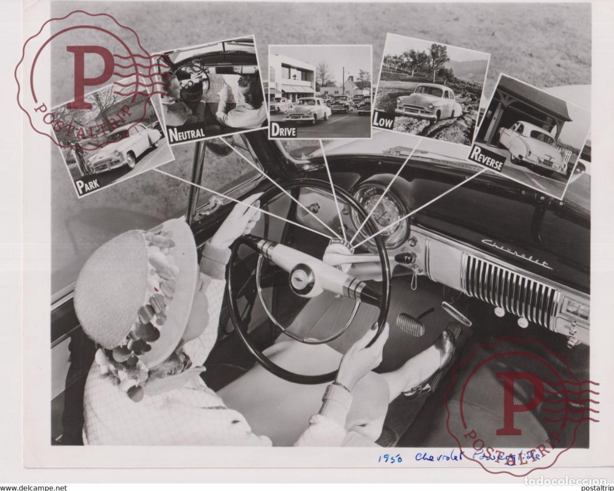 Voitures et Motocyclettes: CHEVROLET 1950 POWERGLIDE 25*20CM VOITURE CAR COCHES Bryan Goodman Collection