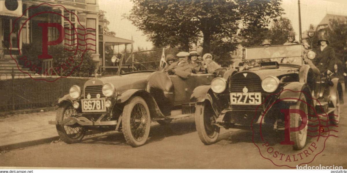 Voitures et Motocyclettes: HUDSON 1924 IN BELGIUM 13*7CM VOITURE CAR COCHES Bryan Goodman Collection