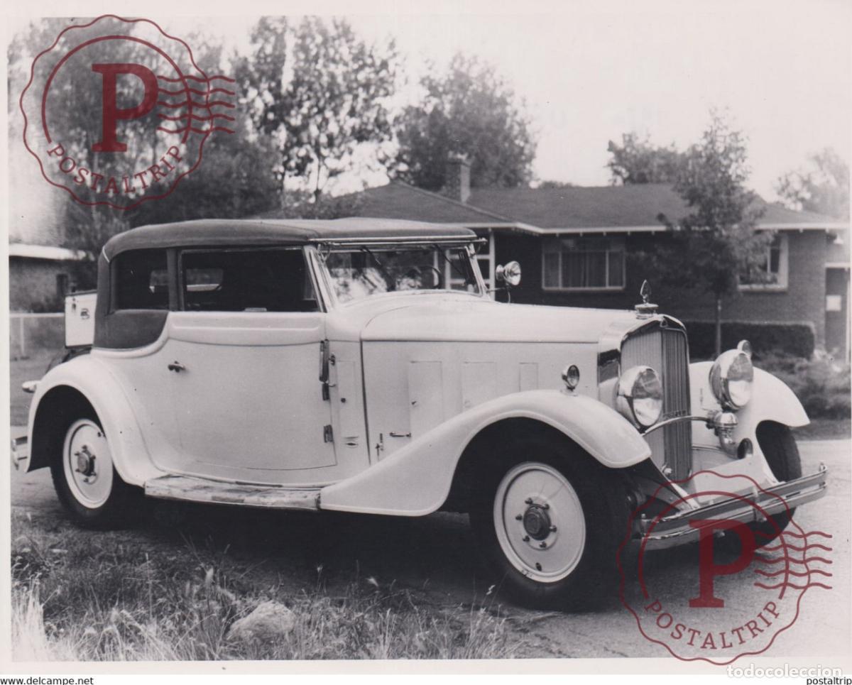 Coches y Motocicletas: MAYBACH VOITURE 1930 21*16,5CM USA MOTOR CARS COCHES Bryan Goodman Collection