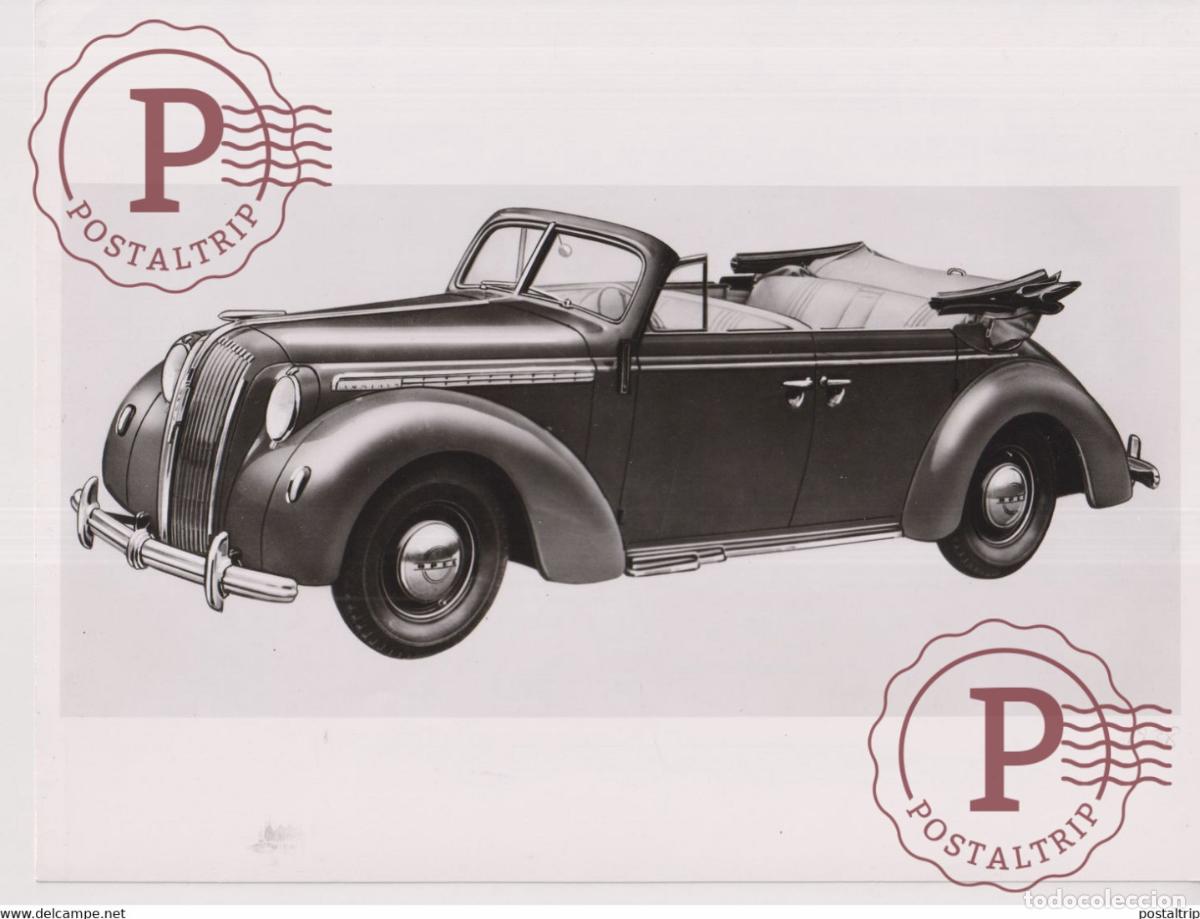 Coches y Motocicletas: OPEL ADMIRAL 1938 VIERT&Uuml;RIGES KABRIOLETT FOUR DOOR CABRIOLET 24*18CM USA MOTOR CARS COCHES Bryan Go
