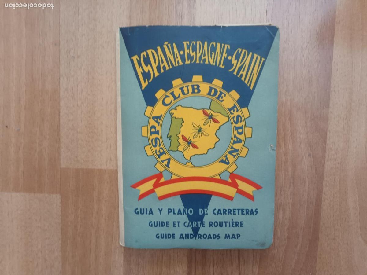Coches y Motocicletas: GUIA Y PLANO DE CARRETERAS GUIDE. VESPA CLUB DE ESPA&Ntilde;A 1958