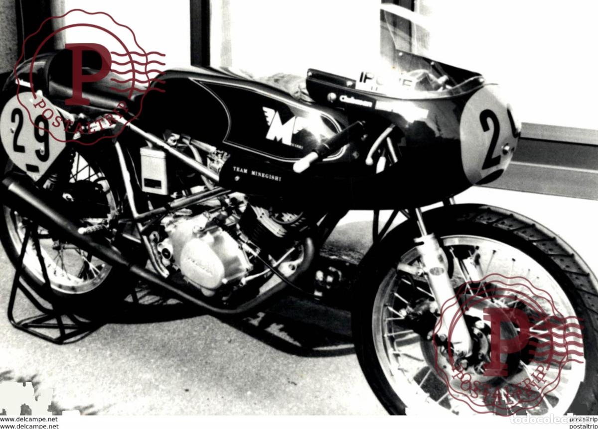 Automobili e Motociclette: Team Minegishi +-13cm x 10cm Moto MOTOCROSS MOTORCYCLE Douglas J Jackson archive of motorcycles