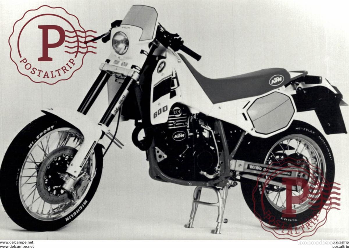Automobili e Motociclette: KTM 600 +-15cm x 10cm Moto MOTOCROSS MOTORCYCLE Douglas J Jackson archive of motorcycles