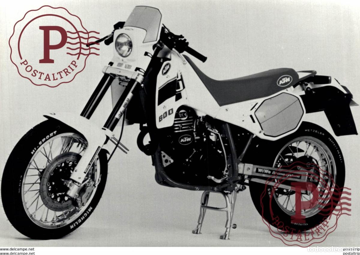 Automobili e Motociclette: KTM 600 +-15cm x 10cm Moto MOTOCROSS MOTORCYCLE Douglas J Jackson archive of motorcycles