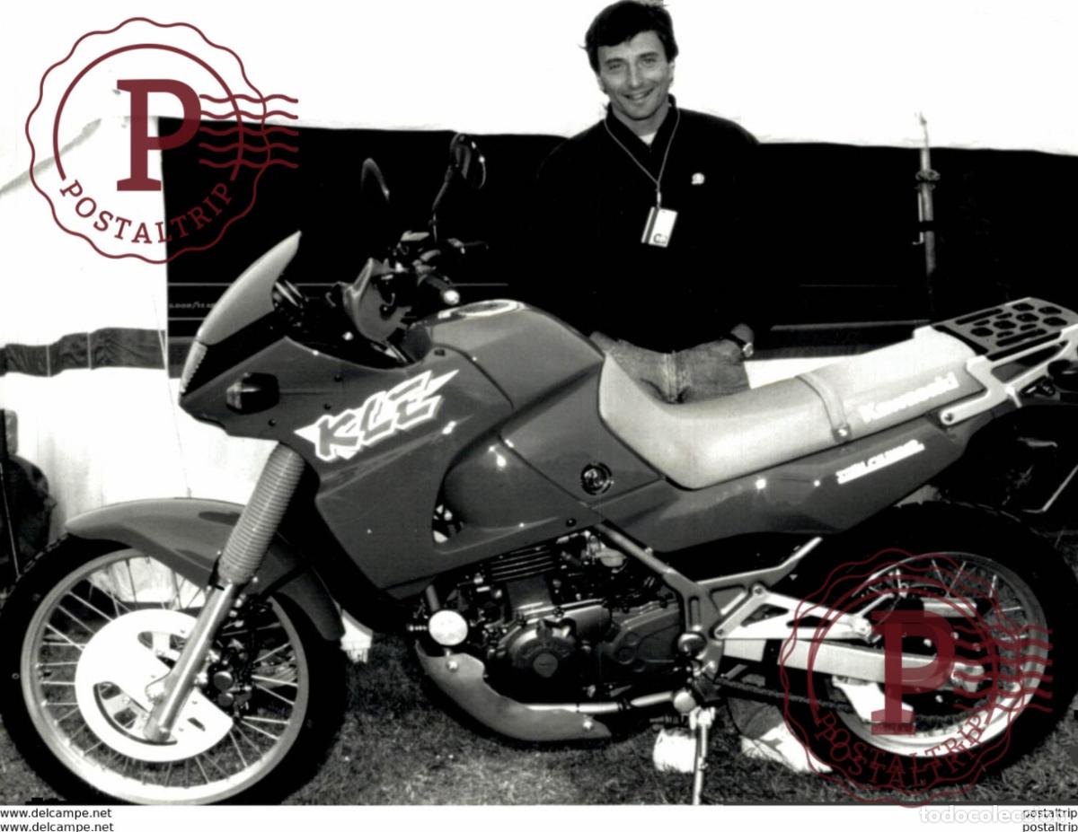 Automobili e Motociclette: Kawasaki +-15cm x 12cm Moto MOTOCROSS MOTORCYCLE Douglas J Jackson archive of motorcycles
