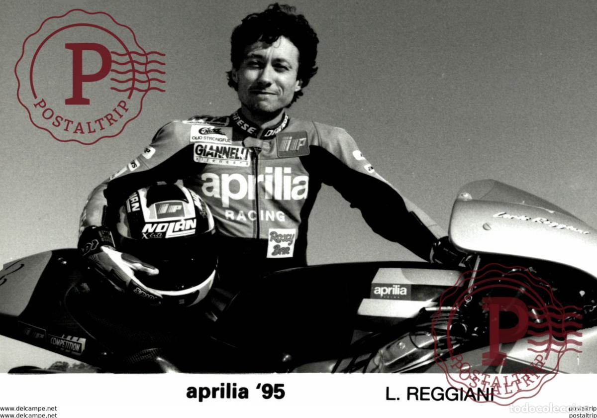 Automobili e Motociclette: Aprilia L.Reggiani +-17cm x 12cm Moto MOTOCROSS MOTORCYCLE Douglas J Jackson archive of motorcycles