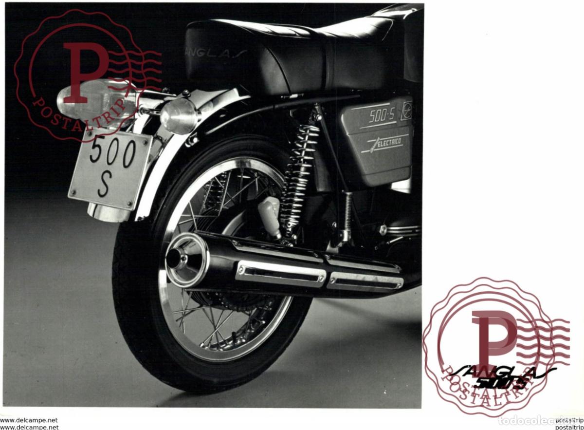 Carros e motociclos: Sanglas 500-5. +-16cm x 12cm Moto MOTOCROSS MOTORCYCLE Douglas J Jackson archive of motorcycles