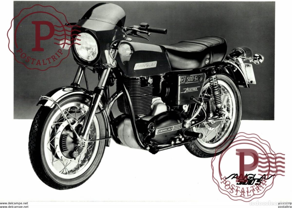 Carros e motociclos: Sanglas 500-5. +-16cm x 12cm Moto MOTOCROSS MOTORCYCLE Douglas J Jackson archive of motorcycles