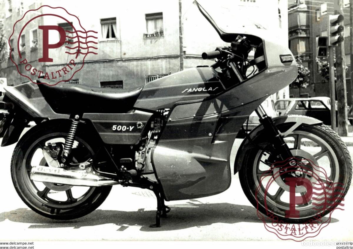 Carros e motociclos: Sanglas 500-Y +-16cm x 12cm Moto MOTOCROSS MOTORCYCLE Douglas J Jackson archive of motorcycles