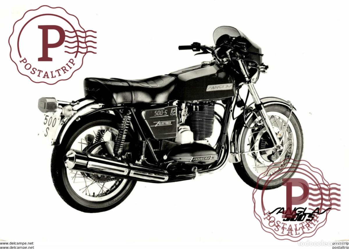 Automobili e Motociclette: Sanglas 500 S +-17cm x 12cm Moto MOTOCROSS MOTORCYCLE Douglas J Jackson archive of motorcycles