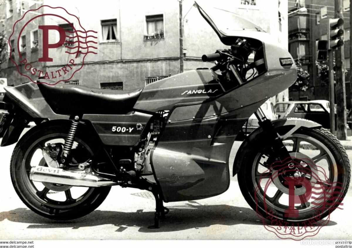 Automobili e Motociclette: Sanglas 500 Y +-17cm x 12cm Moto MOTOCROSS MOTORCYCLE Douglas J Jackson archive of motorcycles
