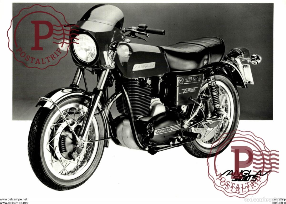 Automobili e Motociclette: Sanglas 500 S +-17cm x 12cm Moto MOTOCROSS MOTORCYCLE Douglas J Jackson archive of motorcycles